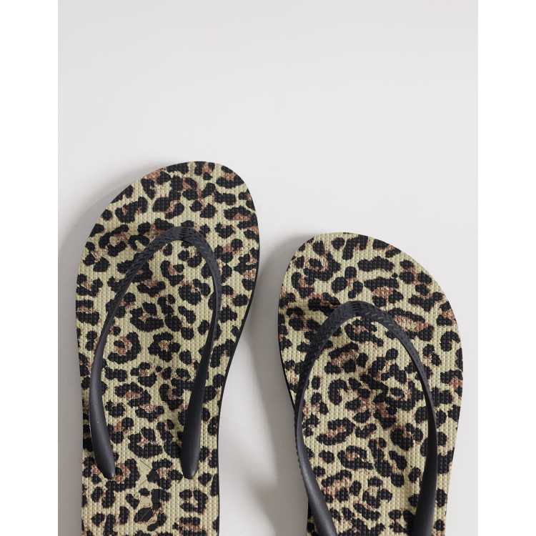 ONLY flip flops in leopard | ASOS