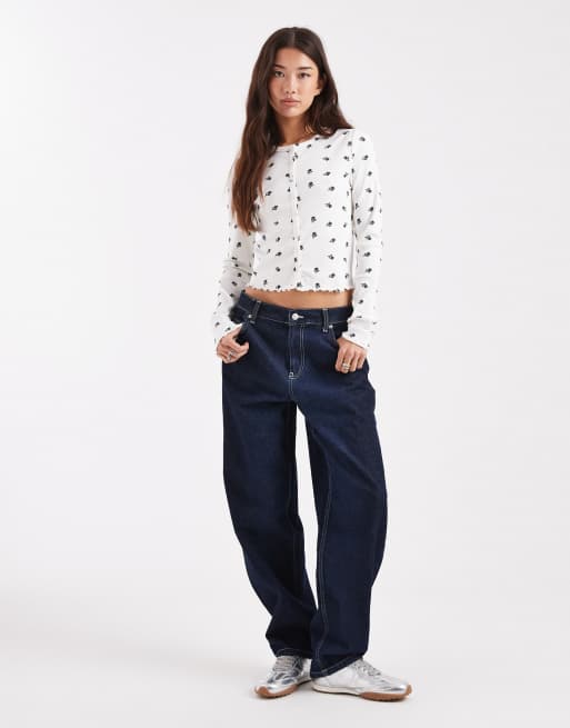 ONLY flower print cardigan in white, 4 of 4