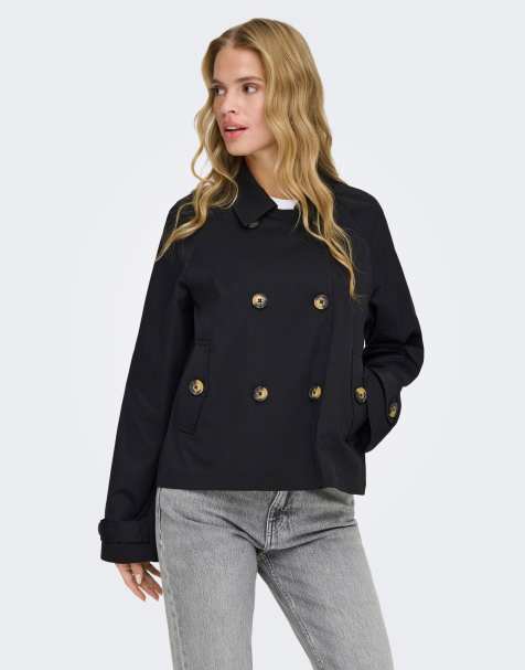 ONLY - Gabardina negra - view 1