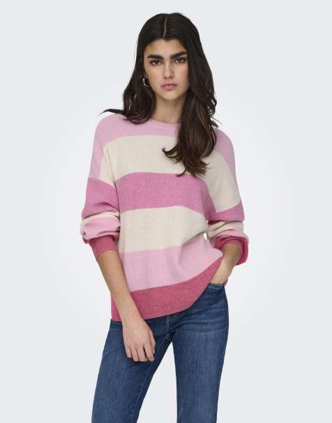 ONLY - Gebreide trui in roze - view 1