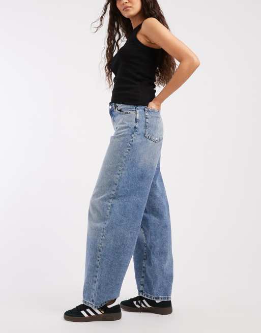 ONLY - Georgia - Jeans ampi blu medio con vita medio alta, 2 di 5