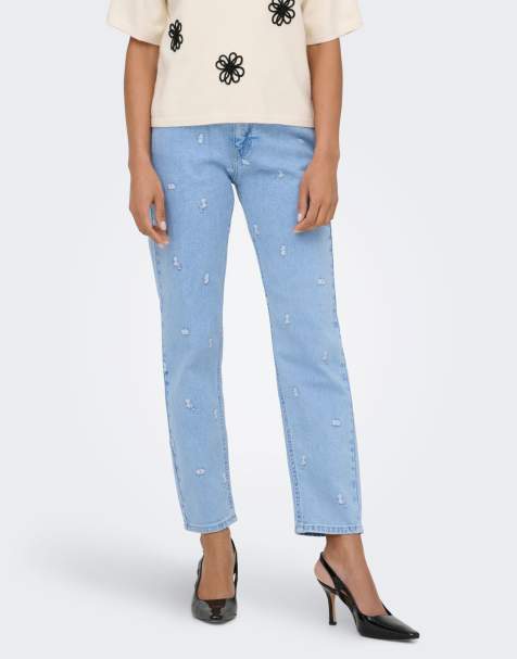 ONLY – Gerade geschnittene Jeans in Hellblau - view 1