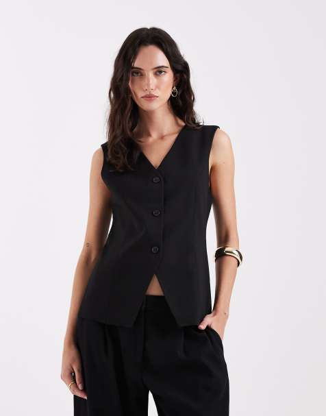 Only - Getailleerde gilet in zwart - view 1