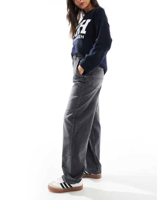 ONLY - Gia - Jean baggy ample à taille mi-haute - Gris, 3 de 5