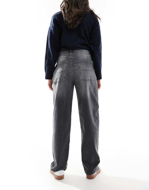 ONLY - Gia - Jeans ampi extra larghi grigi a vita media, 2 di 5