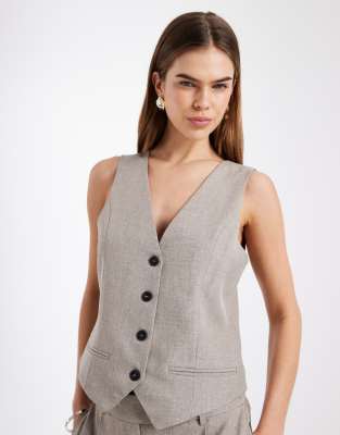 Only Donna Gris Gilet Da Linda - Immagine 3