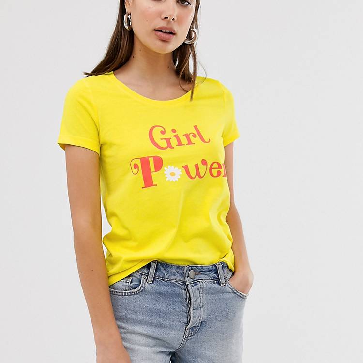 Druif Observatie tekort Only girl power slogan t-shirt | ASOS