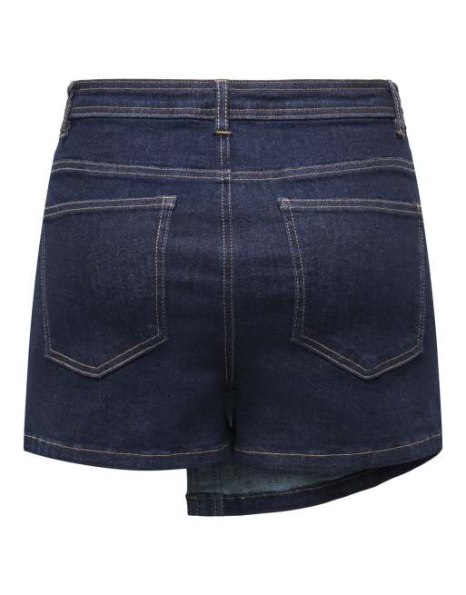ONLY - Gonna in denim blu scuro, 7 di 7