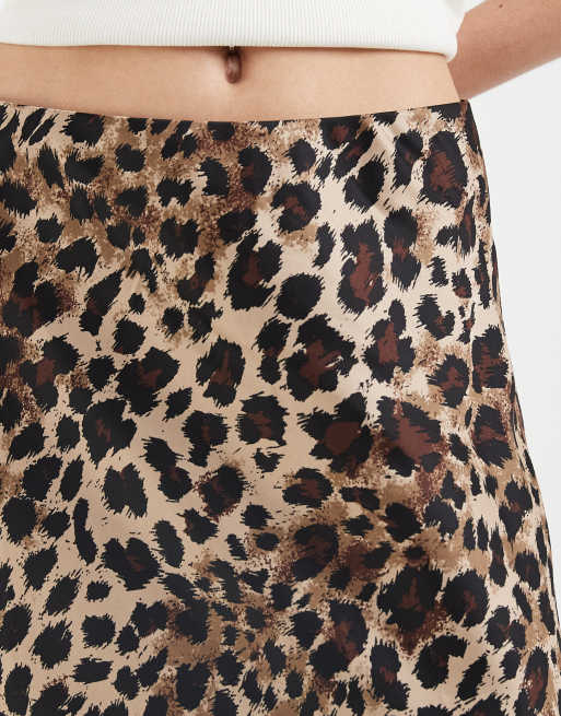 ONLY - Gonna lunga in raso con stampa leopardata, 4 di 5