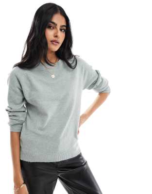 Only - Grauer Pullover mit Rundhalsausschnitt