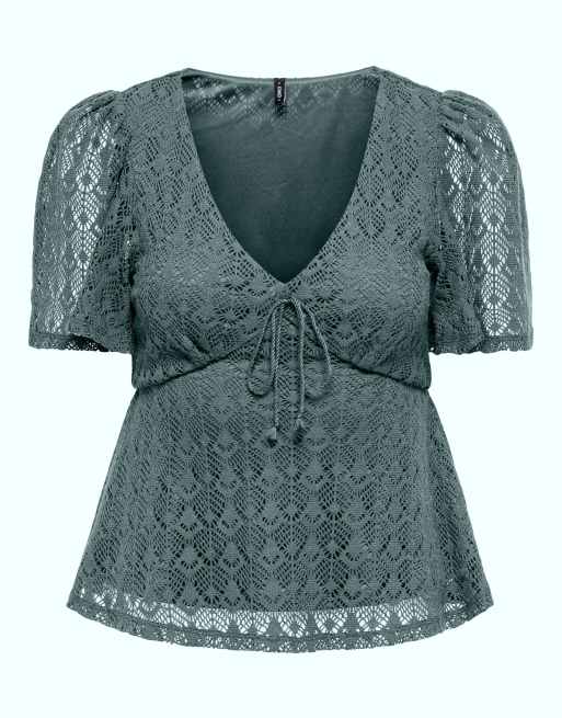 ONLY - Grøn top, 6 af 7
