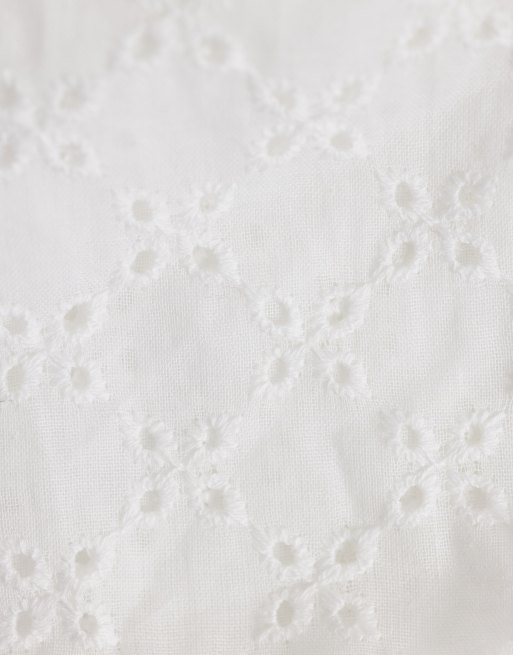 ONLY - Haarspeld met strik met broderie in wit, 2 van 3