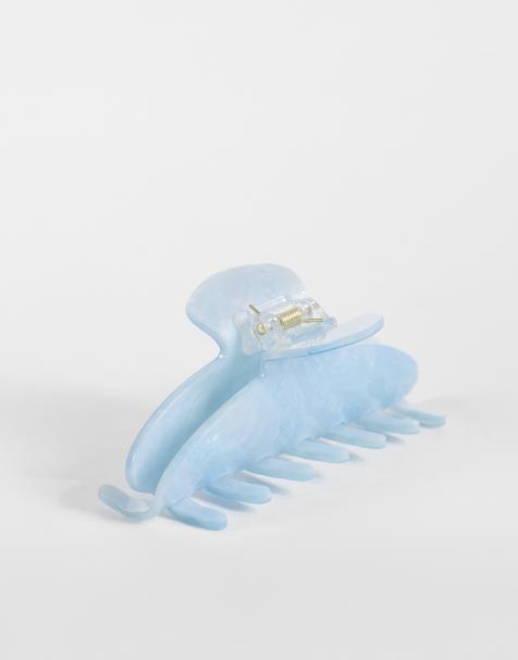 ONLY hair claw in iridescent light blue - view 1
