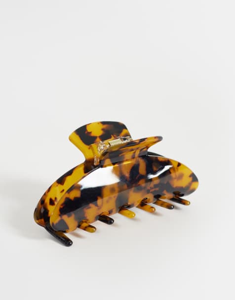 ONLY hair clips in tortoiseshell - view 1