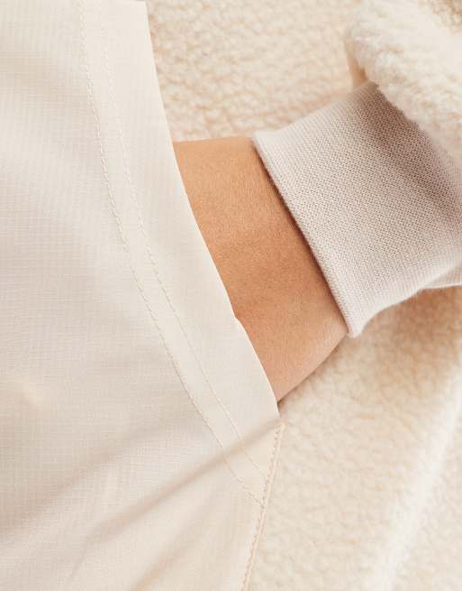 ONLY half zip fleece with front pocket in cream, 3 of 4