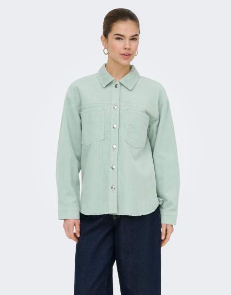ONLY – Hemdjacke in der Farbe Jadeite - view 1