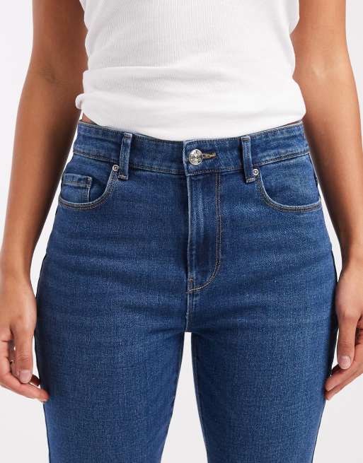 ONLY - Henni - Retro flared jeans met hoge taille in middenblauwe denim, 5 van 5