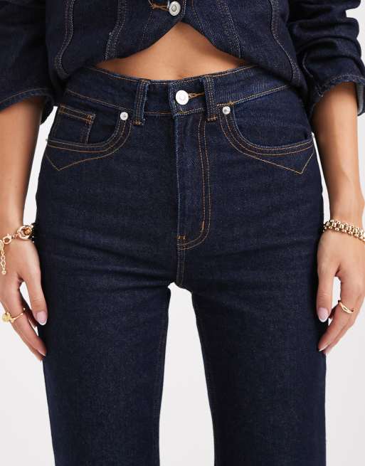 ONLY high waist flared jeans in indigo - part of a set, 4 of 5