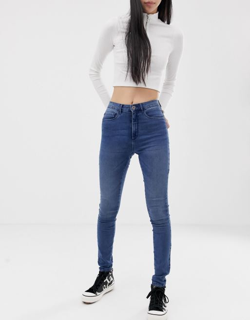 only skinny jeans high waist