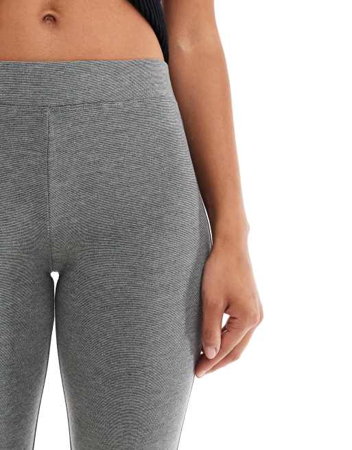 ONLY high waisted flared trousers in grey melange ASOS