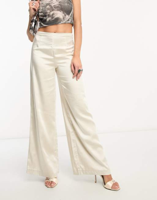 High waisted 2024 satin pants