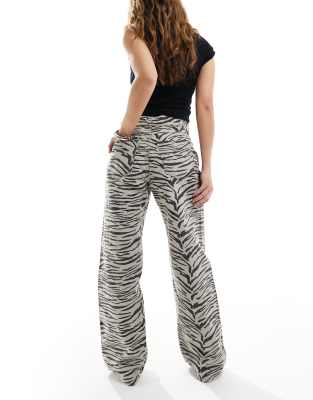 Shop Only High Waisted Wide Leg Jeans In White