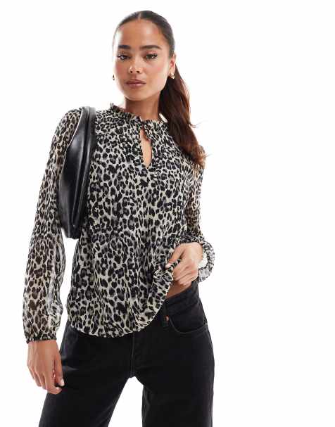 ONLY - Højhalset bluse med dyreprint - view 1