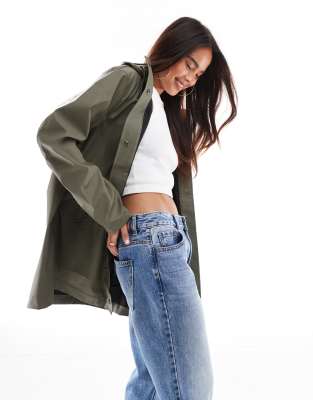 ONLY HOODED RAIN COAT 