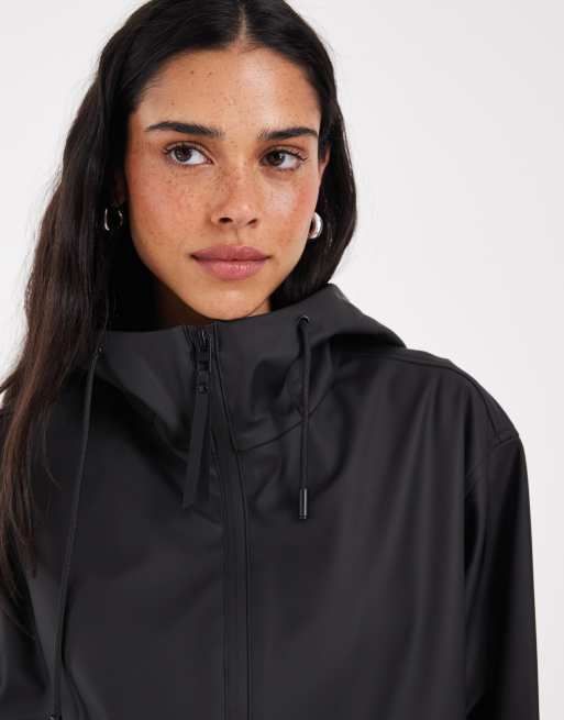 ONLY hooded rain jacket in black, 3 of 4
