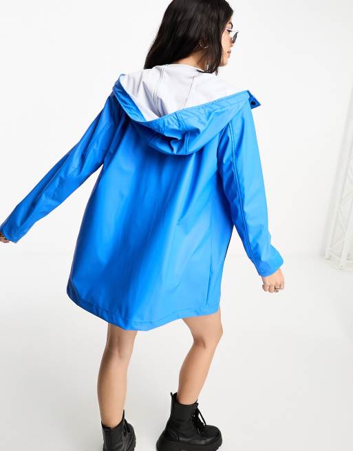 Bright 2025 blue raincoat