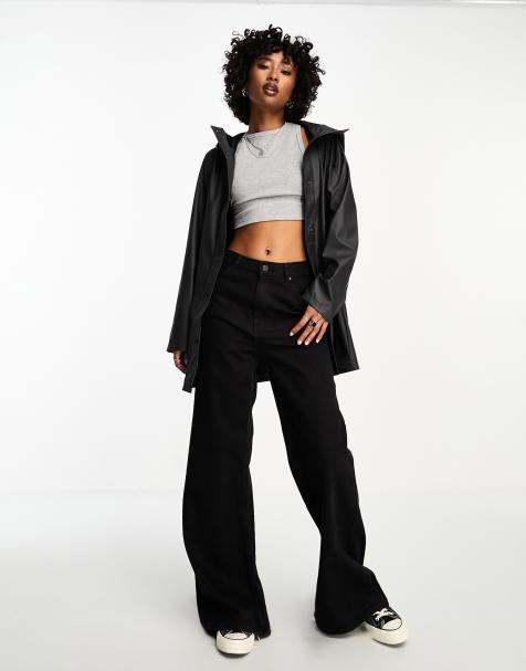 ONLY hooded raincoat in charcoal grey - view 1