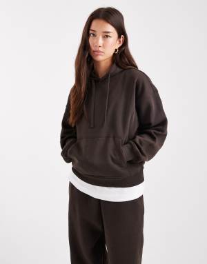 ONLY hoodie co-ord in chocolate brown
