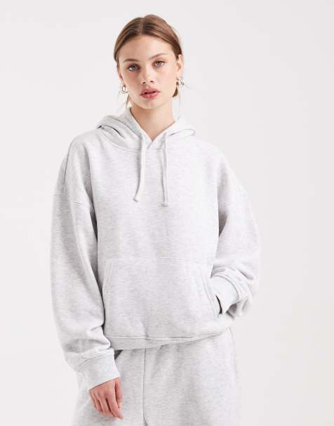 ONLY - Hoodie in lichtgrijs, deel van co-ord set - view 1
