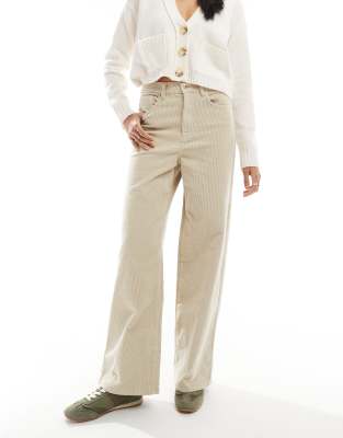 Shop Only Hope High Waist Wide Leg Corduroy Pants In Neutral
