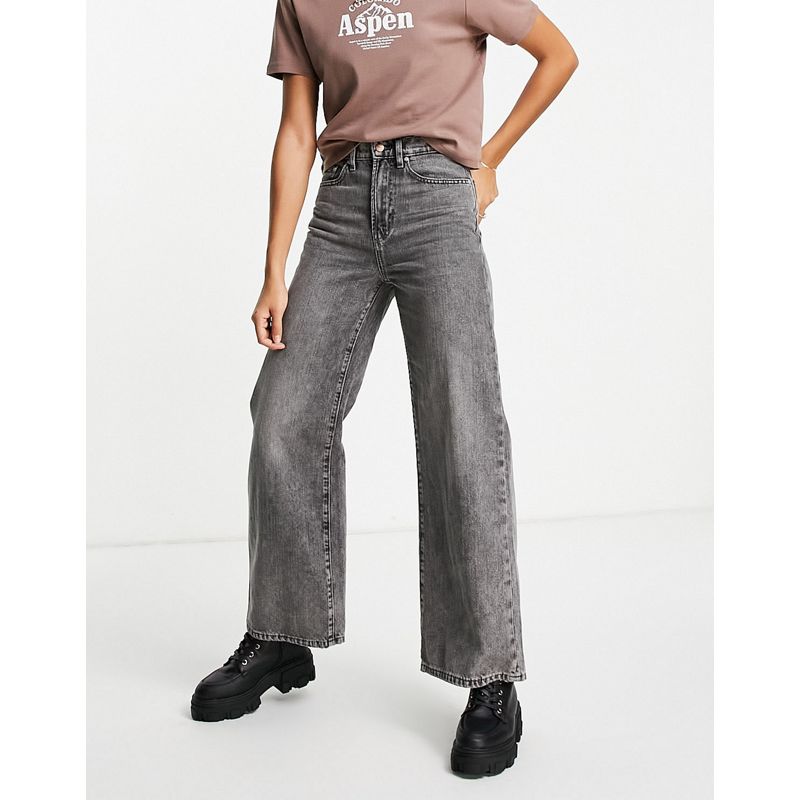 Jeans a vita alta t8ECG Only - Hope - Jeans a vita alta e fondo ampio, colore grigio slavato