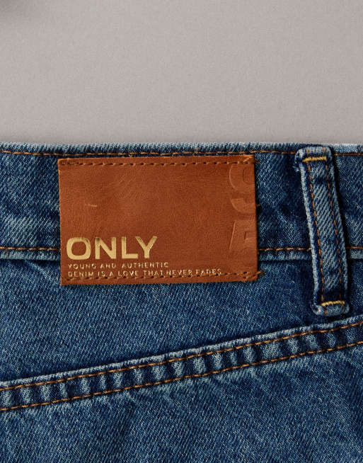 Only - Hope - Jeans met wijde pijpen en hoge taille in middenblauw , 7 van 7