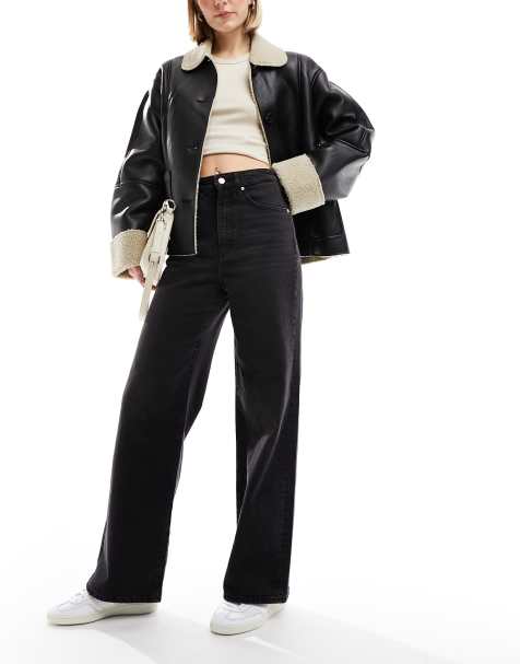 Only - Hope - Sorte jeans med vidde - view 1