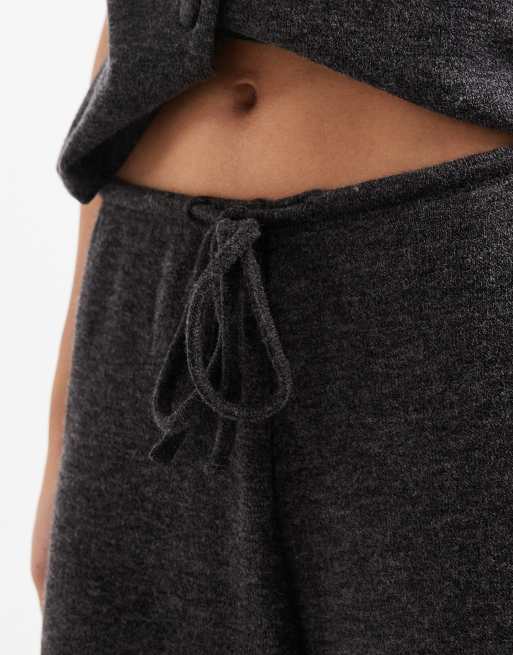 Only – Hose aus leichtem Strick in Dunkelgrau, Kombiteil, 5 von 5
