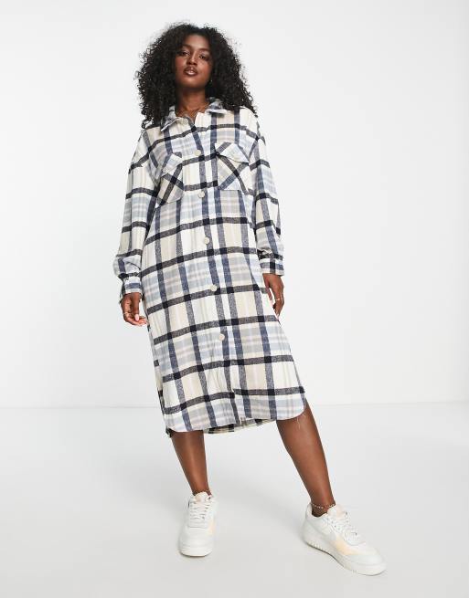 Only houston longline check shacket | ASOS