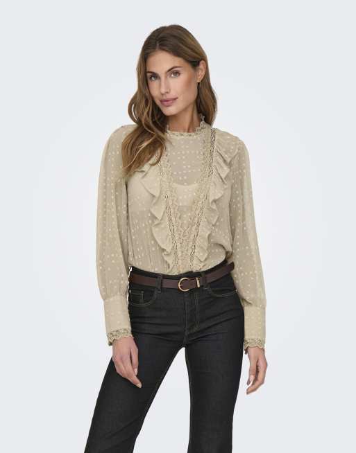 ONLY – Hummusbeige topp