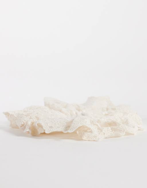 ONLY - Hvid scrunchie i blondestof, 3 af 3