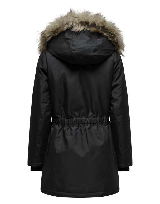 ONLY Iris parka d'hiver en faux-fur noire, 7 de 7