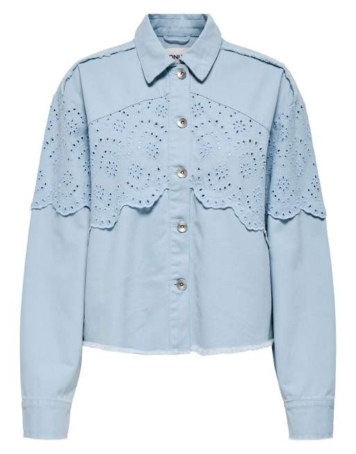 ONLY – Jacke in zartem Chambray, 6 von 7