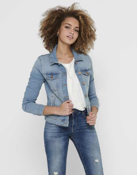 ONLY Denim jacket in light blue