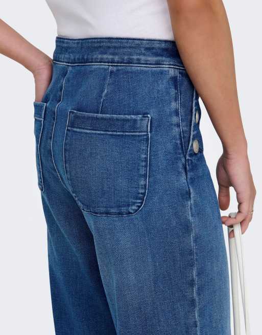 ONLY - Jean ample - Bleu moyen, 2 de 4