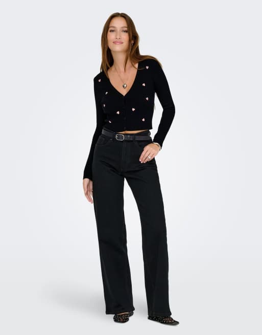 ONLY - Jean ample - Noir, 3 de 7