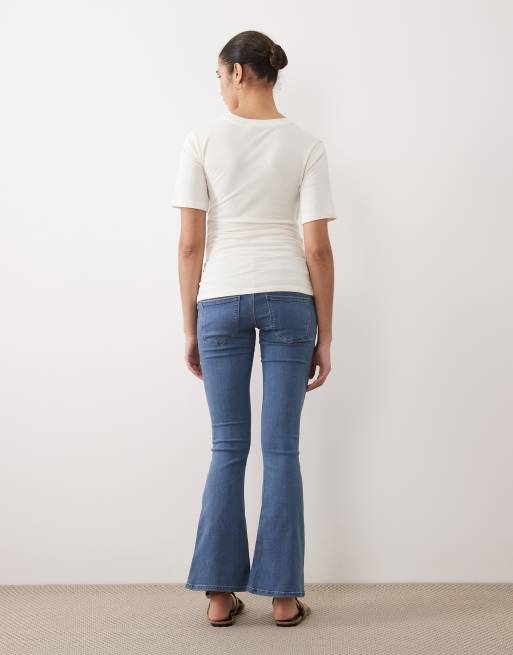ONLY - Jean de grossesse évasé effet push-up - Bleu moyen, 3 de 5