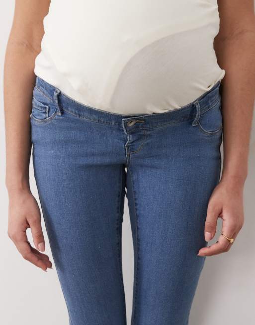 ONLY - Jean de grossesse évasé effet push-up - Bleu moyen, 4 de 5