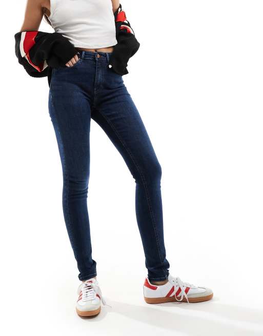 ONLY - Jean skinny à taille haute - Bleu foncé , 2 de 5