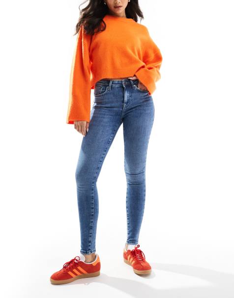 ONLY - Jean skinny effet push-up - Bleu clair - view 1